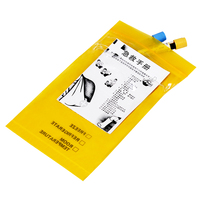 Pochette kangourou ziplock médicale sac à fermeture éclair en plastique fermeture à glissière transport en laboratoire sacs d'échantillons à risque biologique avec poche