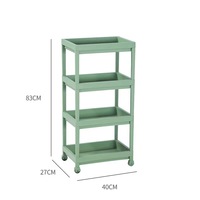 Étagères de rangement pour cuisine, salle de bain, salon, type sur pied, double niveau, modernes, en plastique, pour contenants alimentaires, durables, multifonctions