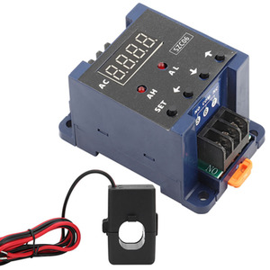 Commutateur de détection de courant avec affichage numérique AC, alarme haute/basse intensité et fonction de temporisation, alimentation AC 110–220V, SZC06 m138 - Product Image 1