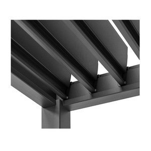 Pergola de jardin en aluminium à prix d'usine, gazebo motorisé, toit à lames orientables, imperméable, pergola bioclimatique d'extérieur - Product Image 6