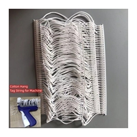 Étiquette volante en coton blanc de haute qualité String Machine Tag Corde Attache Cordon Naturel Vêtements