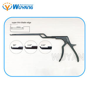 Alat Bedah Ortopedi DLC Rotatable Laminectomy Rongeur Dismounted Kerrison Rongeur Bentuk Z Lengkung Lurus dan Melengkung - Product Image 3