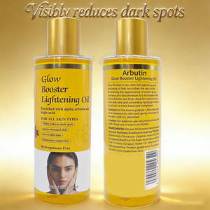 Huile corporelle éclaircissante et blanchissante OEM <span class=keywords><strong>pour</strong></span> l'éclat de la peau, réduit visiblement <span class=keywords><strong>les</strong></span> taches brunes, huiles essentielles d'alpha-arbutine et d'acide kojique - Product Image 5
