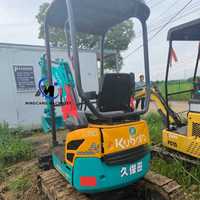   Miniexcavadora de cadenas U17 de 1.7 toneladas, en perfecto estado, configuración original sin modificar, económica para ingeniería de paisajismo.