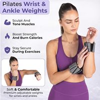 Kit de Anillo de Pilates con Guía de Entrenamiento en Video, Diseño Antideformación, Pesas para Tobillos para Mujeres, Apto para Principiantes