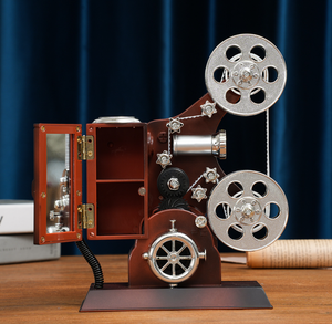 เครื่องฉายภาพยนตร์จำลอง รุ่นวินเทจ ทำจากเรซิ่น ของตกแต่งบ้าน งานฝีมือตั้งโต๊ะ - Product Image 2