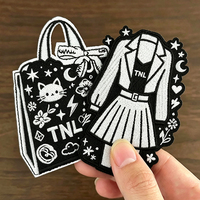 Petit patch brodé personnalisé vert pour uniforme, livraison rapide, conception de casquette et chapeau, broderie gratuite