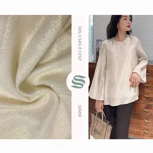 High Quality dirac somali Silk Fabric with Gold Thread Fabric Silk Blend Fabric for women clothing