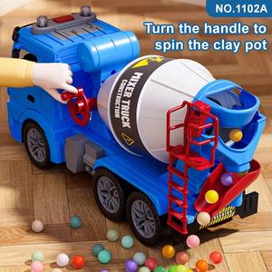 <span class=keywords><strong>Camion</strong></span> mélangeur à inertie personnalisé pour garçons, modèle d'ingénierie <span class=keywords><strong>1</strong></span>:16, avec portes ouvrables, lumières et musique, véhicule pour enfants - Product Image 5