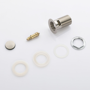 Stainless Steel Universal Overflow Type <b>Bathroom</b> sink Wash Basin Stopper Filter pop up <b>drain</b> - Product Image 3