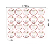 Étiquettes cadeaux de Noël personnalisées autocollantes imprimées, papier autocollant rond, étiquettes cadeaux de Noël pour l'emballage des cadeaux