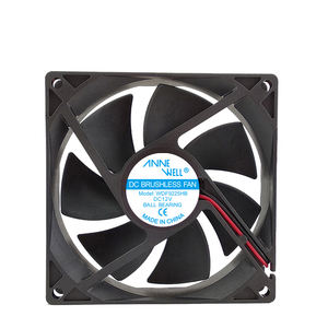 Yüksek Dayanıklılık Anti-titreşim DC 12V 9225 Endüstriyel Bellek veya RAID Depolama Sistemi için Fırçasız Bilyalı Rulmanlı Eksenel Soğutma Fanı - Product Image 1