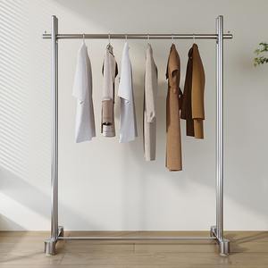 Cintres en acier inoxydable pour magasin de vêtements, présentoirs pour vêtements <span class=keywords><strong>homme</strong></span> et femme, unités d'étagères faciles à assembler - Product Image 1