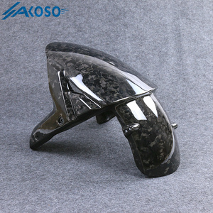 Guardabarros Delantero de Fibra de Carbono 3K para Motocicleta AKOSO, Compatible con <span class=keywords><strong>Kawasaki</strong></span> <span class=keywords><strong>Ninja</strong></span> H2 H2R <span class=keywords><strong>2015</strong></span>-2026 - Product Image 2