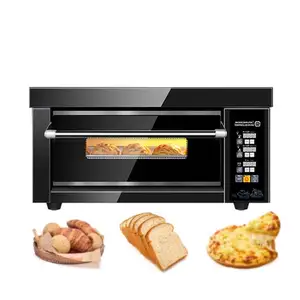 Commerciële Multifunctionele Slimme Brood Pizza Oven Zwart Titanium Staal Gas Pizza Bakken Broodoven