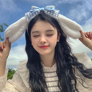 ที่คาดผมตุ๊กตาหูใหญ่ น่ารัก ลายการ์ตูน ซินนามอโรล มายเมโลดี้ ลายสุนัข ผูกโบว์สีชมพูหวาน สำหรับผู้หญิง ใช้สำหรับล้างหน้า - Product Image 1