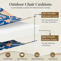 Coussins de chaise en métal antidérapants et amovibles à double face de haute qualité pour une utilisation en extérieur