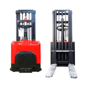 משאית מלגזה חשמלית אוטומטית עם משטח מגן מגן על יד מעקה הליכה - Product Image 2