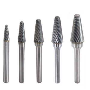 Vonfram thép đánh bóng Đầu Carbide quay tập tin L hình nón đơn và đôi mài kim loại khắc Mill - Product Image 5