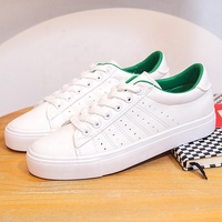 Baskets blanches antidérapantes avec semelle intermédiaire en EVA, doublure en tissu de coton et semelle extérieure en TPR ou PVC – Chaussures décontractées pour femme, idéales pour l'école