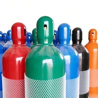 Cilindro de Gas sin Costuras de 47L 150Bar con Válvula, Certificado TPED/CE para Oxígeno, Argón, Dióxido de Carbono, Hidrógeno
