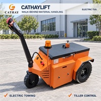 Tracteur électrique 2,5t 3,5t 4,5t, machine de remorquage alimentée par batterie, tracteur à conducteur marchant avec certification CE