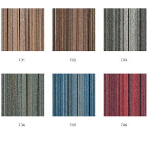 Carreaux de tapis de salon de luxe respectueux de l'environnement 50x50cm carrés moderne européen personnalisé impression en nylon tapis d'hôtel - Product Image 6