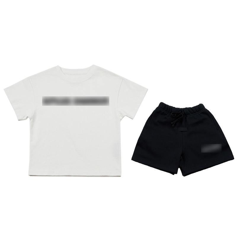 White short sleeves + black shorts
