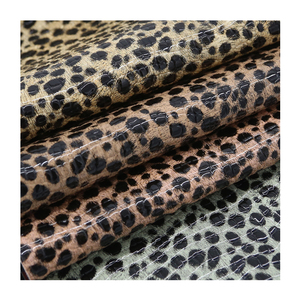 Design leopardato in pelle sintetica con stampa animale resistente all'abrasione alla moda per borse e scarpe da donna - Product Image 1