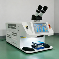Machine de soudage au laser YAG à cabinet fermé haute rigidité 200W pour la soudure de bijoux, utilisation sur bureau