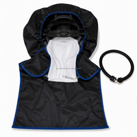 Casque de sablage de sécurité professionnel de qualité industrielle, entièrement fermé, anti-éclaboussures, respirant, à large champ de vision, bleu