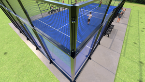 Pista de Pádel de Cristal Premium Phuoc Thinh con Vista Panorámica 360°, Estructura de Cristal para Tenis de Pádel, Comercio Global - Product Image 6