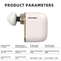 Nowcozy - Super Mini Pistolet de Massage Portable, Moteur Sans Balais à 5 Vitesses, Soulagement Musculaire du Cou et du Dos pour les Voyages et le Fitness