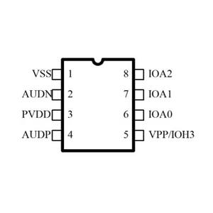 Chip de Reproducción de Voz de 8 Pines Serie NVDW para Timbre, Chip de Voz de Fabricante OEM - Product Image 2
