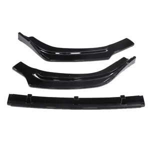 Kit de carrocería de 3 piezas negro mate/brillante para parachoques delantero, divisor, labio, cubierta, difusor y alerón para Toyota Highlander 2017 2018 2019 - Product Image 4