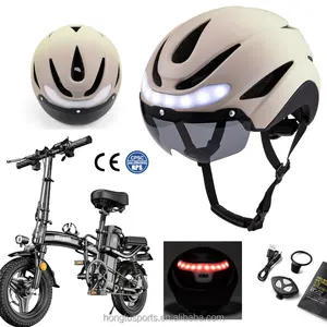 CE Certified Safety Electric E Bike Cycling Street Bike Helmet With Turn Signal Light Smart Electric Bike Bicycle Scooter Helmet