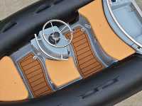 Zhenbo 3m RIB 330c Fiberglas Gövdeli 1.2mm Shandong PVC Malzemeli Sert Şişme Balıkçı Kabinli Sürüklenme Botu