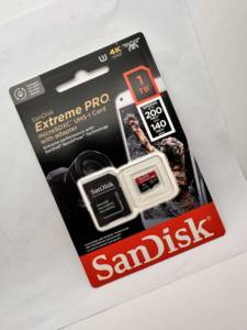 การ์ดเก็บข้อมูล SanDisk 512 GB Extreme Pro UHS-I 200 MB/s V30 U3 C10 A2-SDSQXCD-512G-GN6MA - Product Image 1