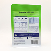 Vente en gros Sacs à fond plat pour aliments secs en aluminium avec zip-lock pour chats