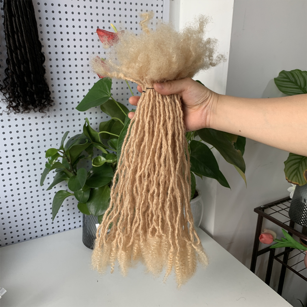 KAMA Customized Handmade Interlocked 0.1cm 0.2cm 0.4 cm Afro Kinky Curly Ends Microlocs for Locs and Twists Hair Styles Detail Section 6