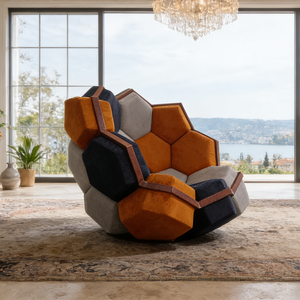 <span class=keywords><strong>Fauteuil</strong></span> d'appoint haut de gamme multicolore rembourré, canapé individuel unique style <span class=keywords><strong>patchwork</strong></span>, <span class=keywords><strong>fauteuil</strong></span> de style nordique pour hall de villa - Product Image 6