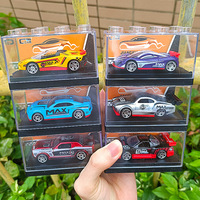 Coche de Juguete Metálico Deslizable a Escala 1:64 de Alta Calidad, 24 Estilos para Niños, Apilable, de Rueda Libre, con Caja de Exhibición Transparente