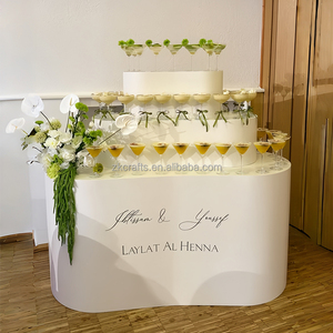 ZKAI Supporto per Torte e Champagne a Onda per Tavoli Bar, Ideale per Matrimoni, Compleanni ed Eventi - Product Image 1