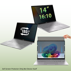 ฟิล์มกันรอยหน้าจอแบบถอดได้ 2 ทาง สำหรับแล็ปท็อป <span class=keywords><strong>ASUS</strong></span> ขนาด 14 นิ้ว อัตราส่วน 16:10 ป้องกันการมองลอก ป้องกันแสงสะท้อน ป้องกันรอยขีดข่วน ป้องกันแสงสีฟ้า - Product Image 1