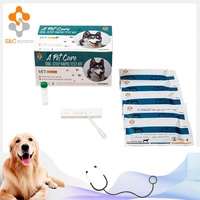 Kits de prueba desechables para uso veterinario, tira de prueba rápida de gusano de corazón CHW, para laboratorio, prueba erlichia