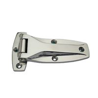 Charnière de porte de réfrigérateur robuste en acier inoxydable réglable avec angle d'ouverture de 180° pour utilisation en chambre froide et équipement industriel
