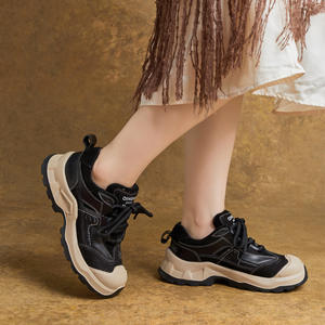 Chaussures compensées pour femmes, style coréen et japonais, en PU, à lacets, avec séchage rapide et antidérapantes - Product Image 4