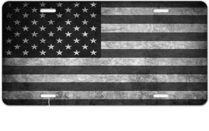 Placa de matrícula de bandera de EE. UU. Para sublimación de Amazon transfronteriza para bicicleta, motocicleta, coche, placa de acabado brillante de aluminio Premium - Product Image 2