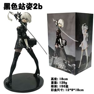 Figurines de Manga en PVC, Figurines de Manga en PVC, 3 Styles16-18CM, Figurines d'Automates Debout, 2B 9S, Jouets à Cadeau - Product Image 5