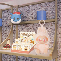 PopMart Original Blind Box Plush Toys - Figurines miniatures en peluche sur le thème des animaux, boîte mystère à collectionner